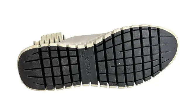 ECCO Womens Gruuv Leather Leisure Elastic Laces Trainers Sneakers Shoes Size 11