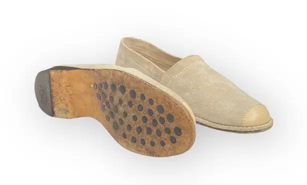 Donald J Pliner ⌘ Leather Cap Toe Espadrille Flats Shoes ⌘ Sand Suede ⌘ 6M Size 6