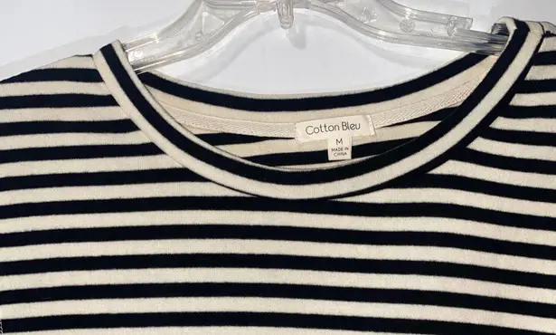 Cotton Bleu Striped Top Women’s Medium