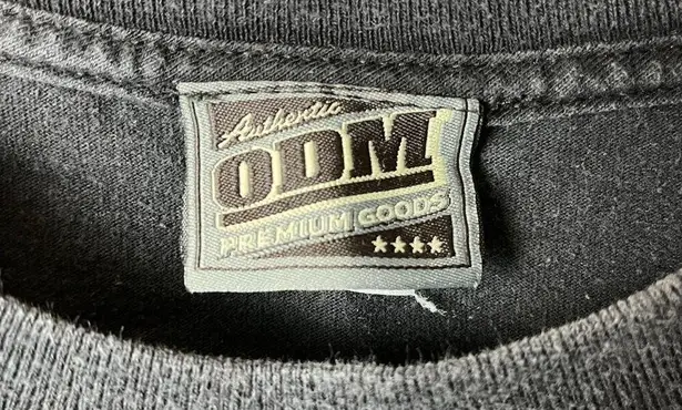 ODM Lion Graphic Tee T Shirt Vintage Y2K Large L Black Graphic Size XL