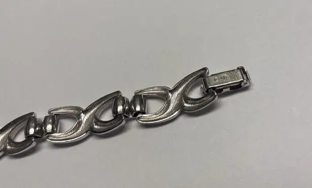 Monet Women’s Vintage - Signed  Costume Silver Tone Bracelet