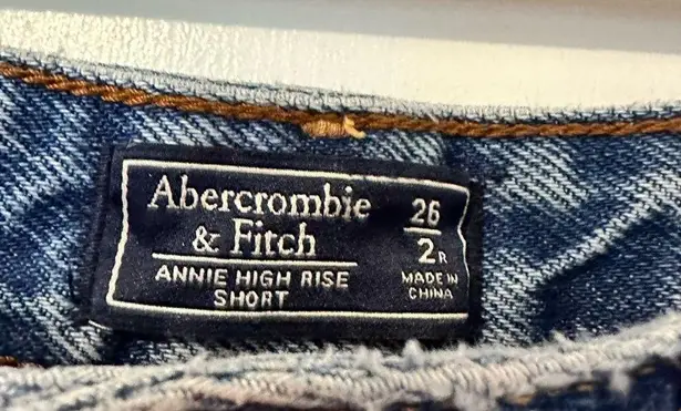 Abercrombie & Fitch  Annie High Rise Distressed Shorts