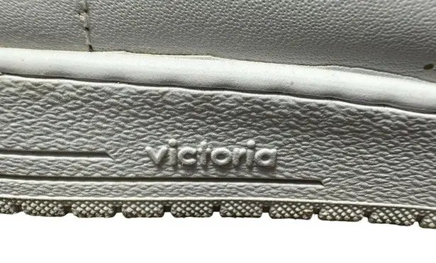 Victoria Shoes Womens EUR 38 US 7 White Low Top Lace Up Athletic Sneakers #S30