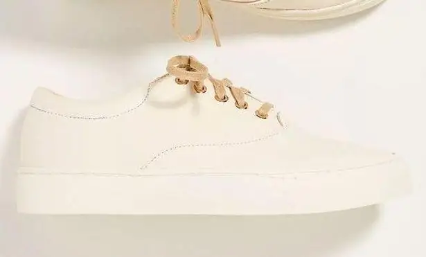 Nisolo Brand Nisolo Handcrafted Elayna Sneakers in Latte womens 7.5