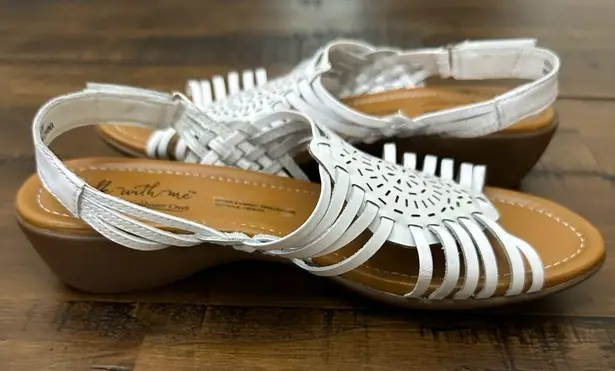 Coldwater Creek NWOT Walk With Me by White Leather Women’s Summer Sandals 8.5M