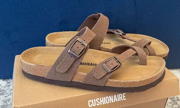 Cushionare Cushionaire Slip On Luna Cork Footbed Sandal Suedes size 9.5 NEW