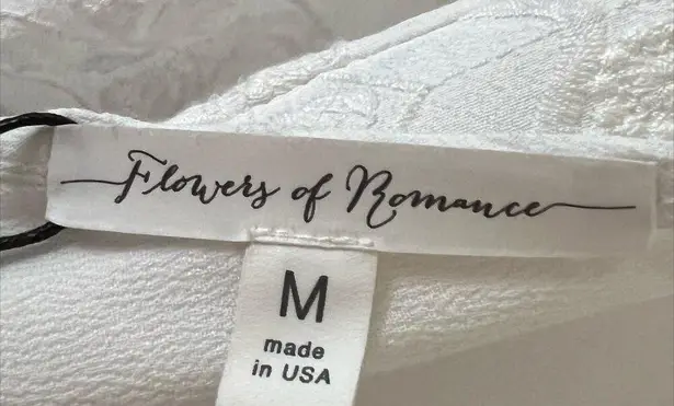 NWT Flowers of Romance Dip Dye Ombre Mini Dress in Blue White Size Medium