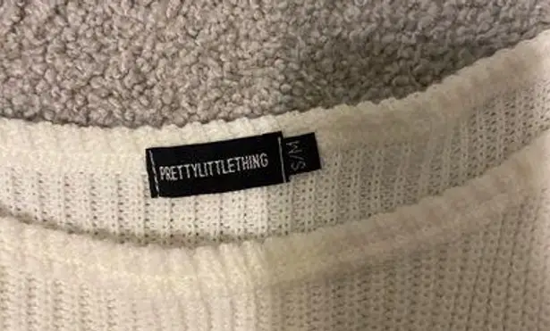 Pretty Little Thing White Off Shoulder Sweater - Image 2