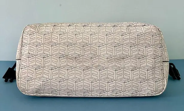 Foley + Corinna Signature Logo White Tote Purse & Leashed Wallet Pouch