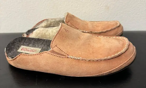 Olukai  women’s Sheepskin Shearling Slides Slipper Shoes