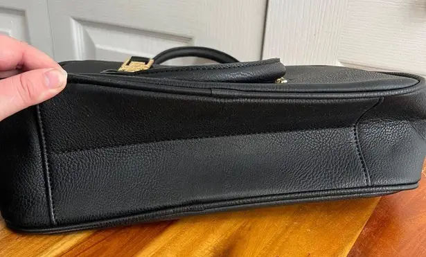 Montana West black barrel crossbody vegan leather bag