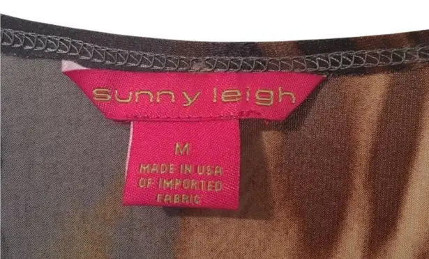 Sunny Leigh Leopard Print Sheath Dress