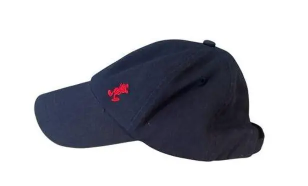 Disney Parks Mickey Mouse Red Embroidered Navy Baseball Hat Adjustable Cap Adult Blue