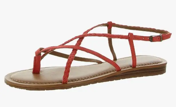 Zodiac  Yovana Strappy Braided Coral Sandals size 9