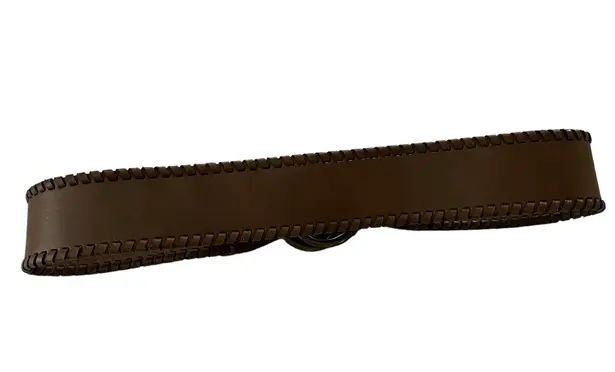 Another Line Inc Wide Hipster Leather Belt, Sz M