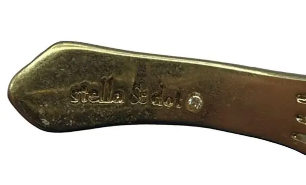 Stella & Dot Fitz Cuff Bangle Bracelet Gold Tone