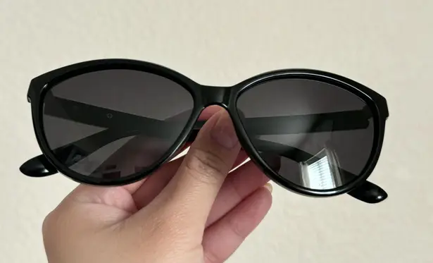 Black Plastic Cat Eye Polarized Sunglasses
