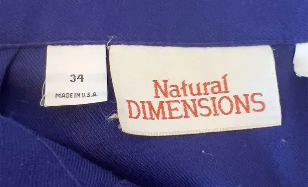 Natural Dimensions Women's Vintage Blue Midi Skirt Size 34 Casual