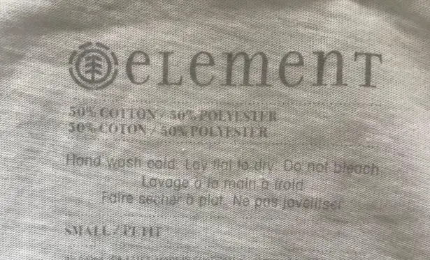 Element Graffiti Logo Tee White Yellow Small