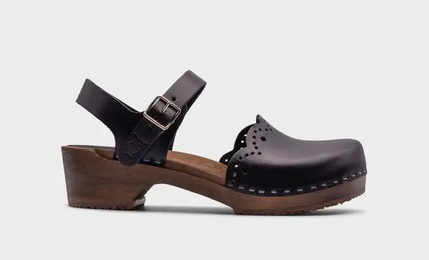 Sandgrens Hand Crafted Milan Wood Nubuck Leather Clog Sandals Sz 40 US 9