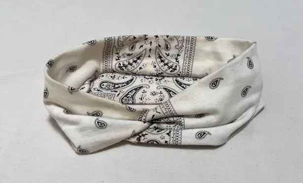 Paisley Headband White