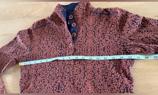 KAVU  long sleeve Lopez shirt blue brown size medium