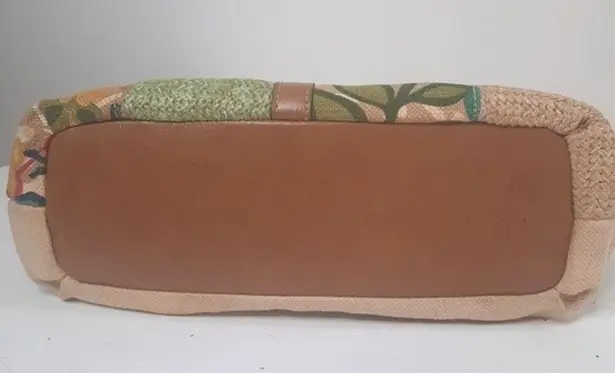 kim rogers Patchwork Wood Handle Bag