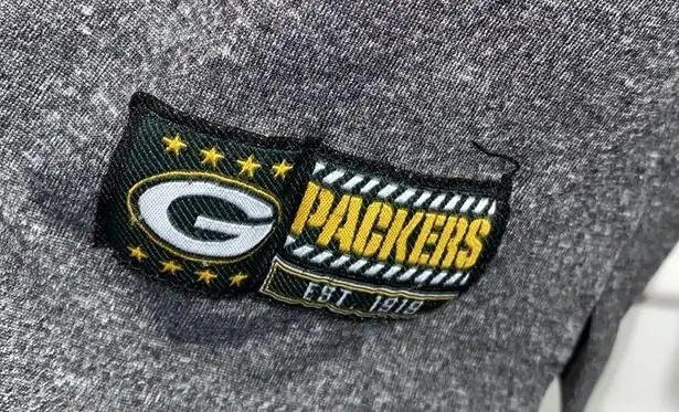 Green Bay packers‎ popover medium 3/4 zip football NFL team apparel Gray