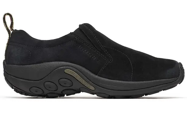 Merrell Women's Jungle Moc Midnight Black Suede Slip On