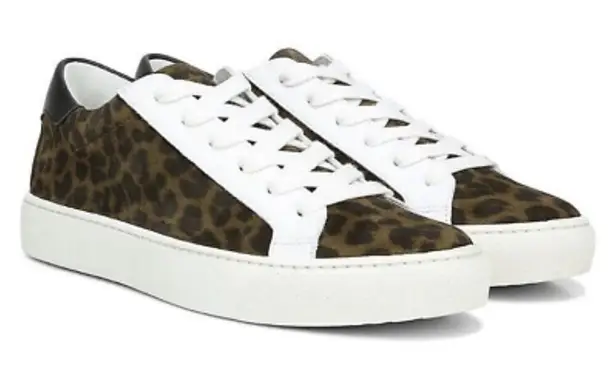 Veronica Beard Suede Leopard Bibi Sneakers Size 10