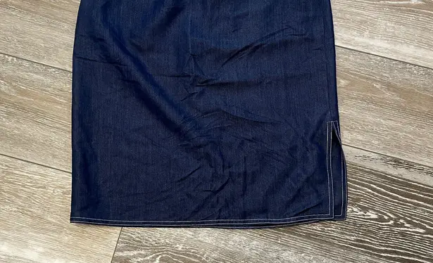 Yves Cossette Space Mode Sz 8 Fantastic Vintage Skirt Navy Blue