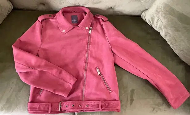 Pink leather jacket primark hotsell