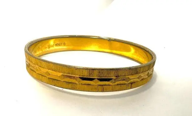 Monet  vintage gold bangle bracelet