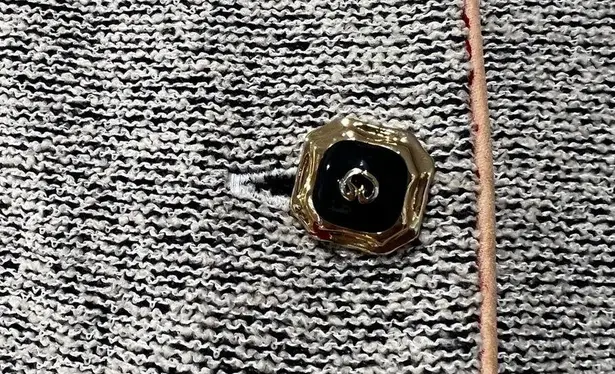 St. John Collection Long Sleeve Tweed Collared Blazer Gray Sz 2