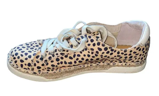 Dolce Vita Morris Leopard Espadrille Lace Up Sneakers Size 9M