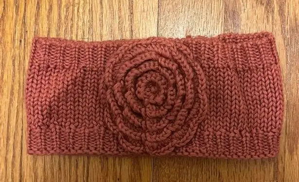 J.Crew  Factory Crochet Wool Blend Ear Warmer Pink