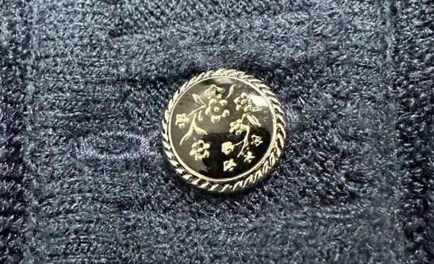 Anne Kriss vintage wool quarter button sweater Large