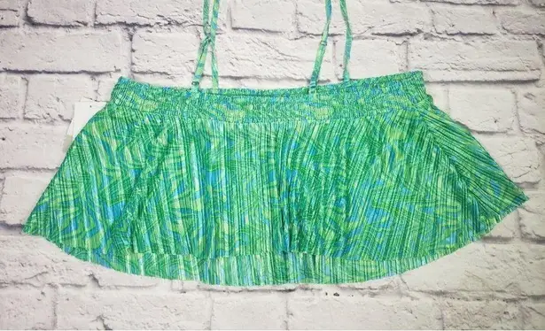 Nordstrom  BP Womens Size Large Green Blue Retro Vibes Crop Top