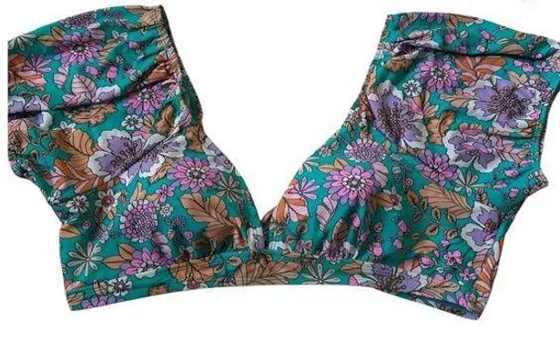 Ninety Nine Multicolor Padded Tie Bow Bikini Top Women Swimsuit XXL NWT | 71