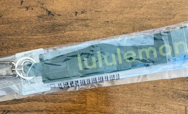 Lululemon Never Lost Keychain NWT