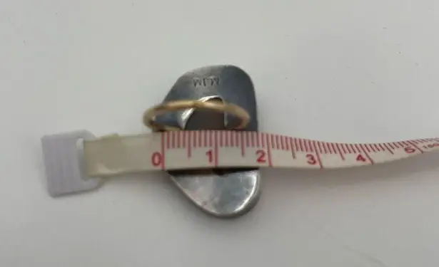 MELISSA JOY MANNING Ring Druzy Light Purple Silver & Gold One of a Kind Rare