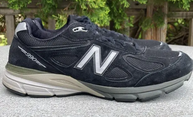 13B New Balance 990 V4 W990BK4 Black Running Shoes Made in 13B New Balance 990 V4 W990BK4 Black Running Shoes Made in