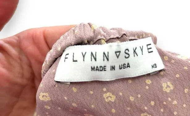 Flynn Skye NWT Mauve Rose Floral Crop Top - XS
