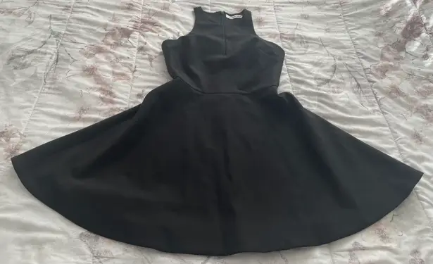 Elizabeth and James Scout Black Keyhole Fit & Flare Lined Mini Dress, size XS