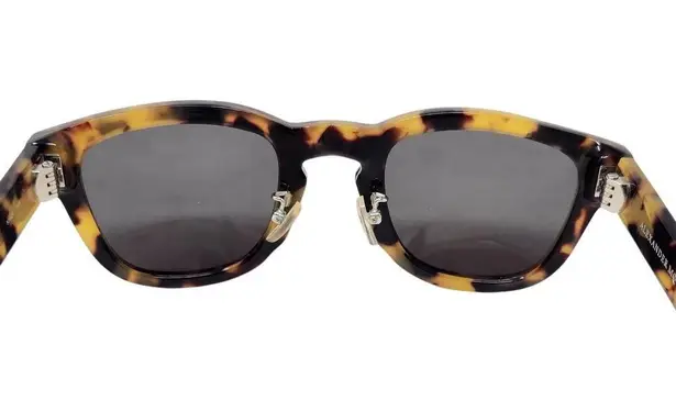 Alexander McQueen AM0047S-002 Travel Sunglasses Tortoiseshell Brown Havana Grey