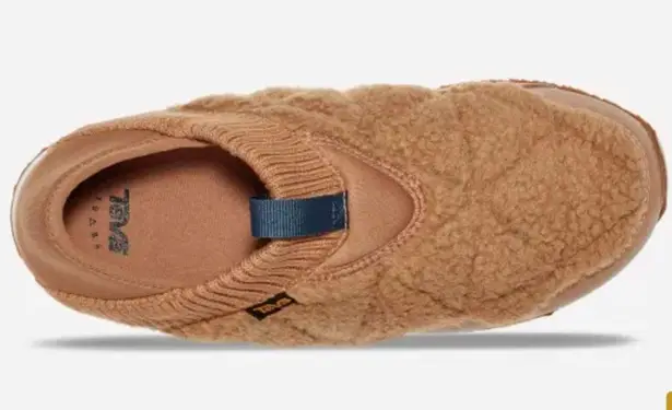 Teva ReEMBER WOMENS FLEECE moccasin Slip on outdoor slipper shoe size 6 Sanddune