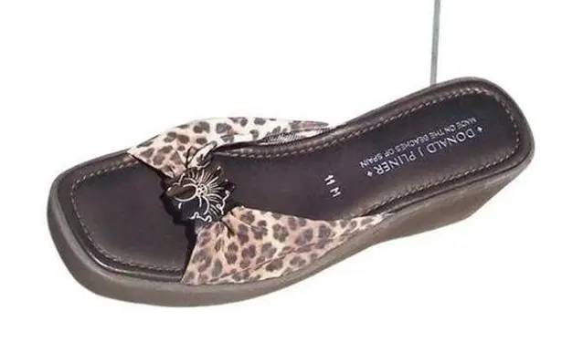 Donald Pliner Elastic Mesh Sandal Wedge Shoe New Flexible Non Slip Sole $220 NIB