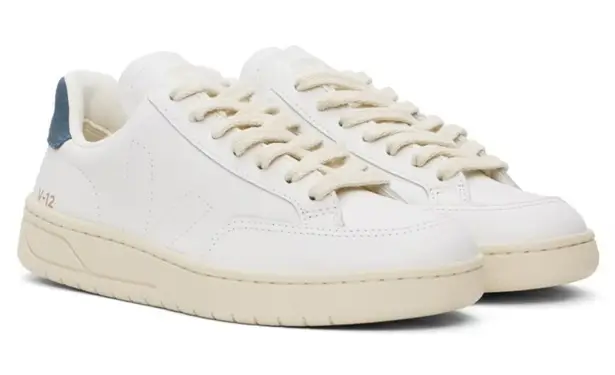 VEJA V-12 Sneakers in Extra White & White California 38 7 Womens Athletic Shoes