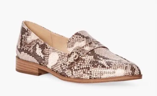 JustFab Livia Loafer Snake Size 8 NWOT  Reg $59.95