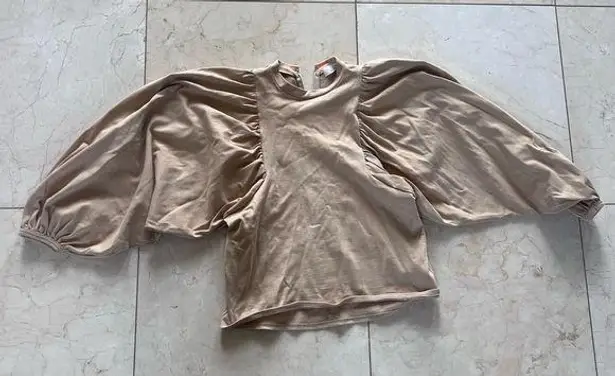 Moussy Vintage FORM SPERION TOP Sz XS Light Beige Tan